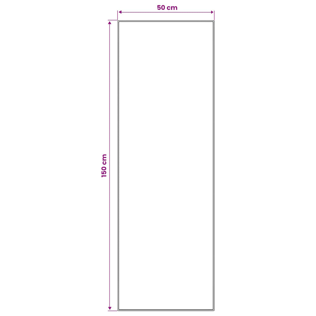 vidaXL Chodnik dywanowy LESAKA Czarny i biały 50 x 150 cm