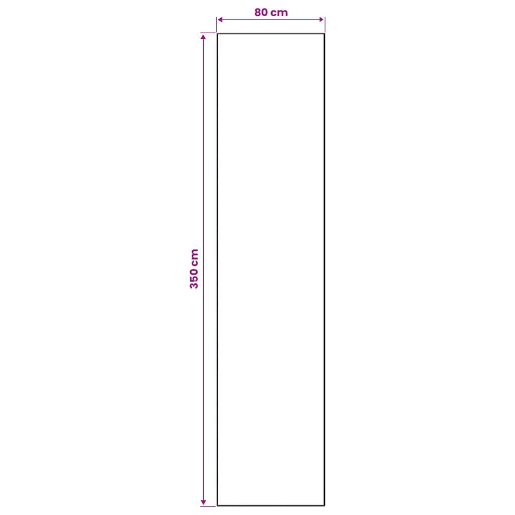 vidaXL Chodnik dywanowy ORIZ 1150 gsm Czarny wzór siatkowy