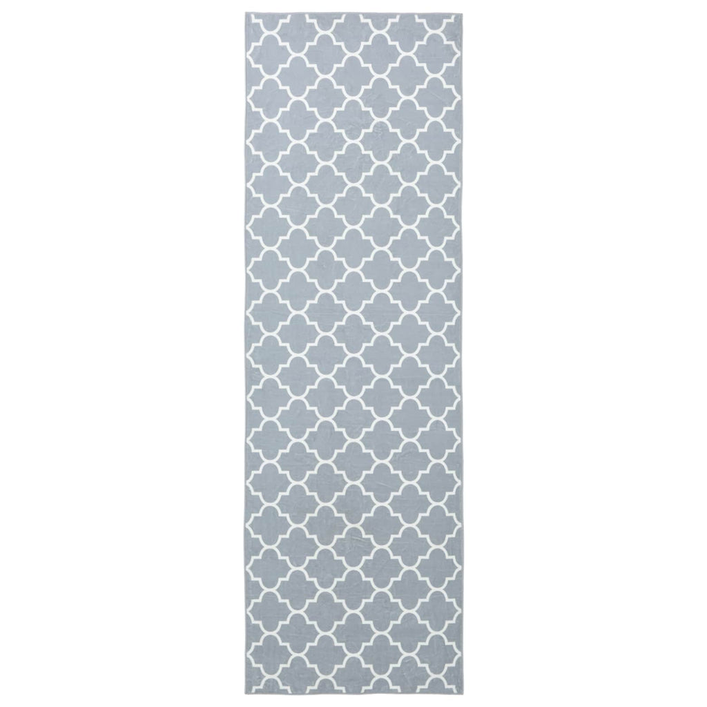 vidaXL Chodnik dywanowy ORIZ 1150 gsm Szary i biały