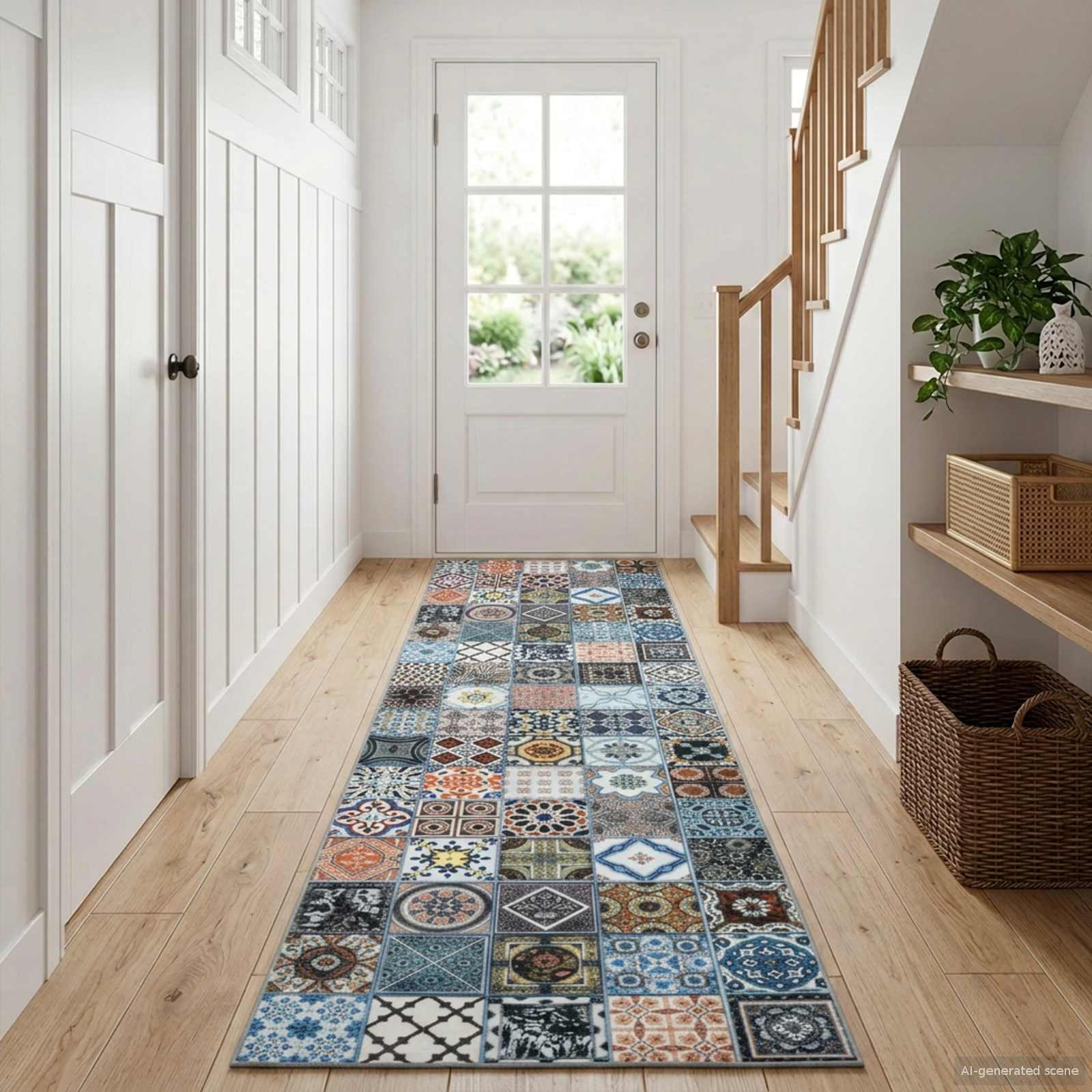vidaXL Chodnik dywanowy ORIZ 1150 gsm niebieski