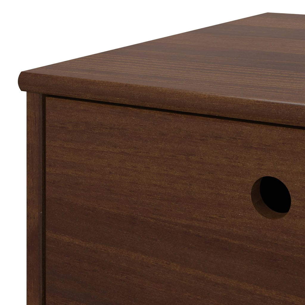 vidaXL Biurko BILBAO Ciemny karmel 114 x 53 x 75 cm
