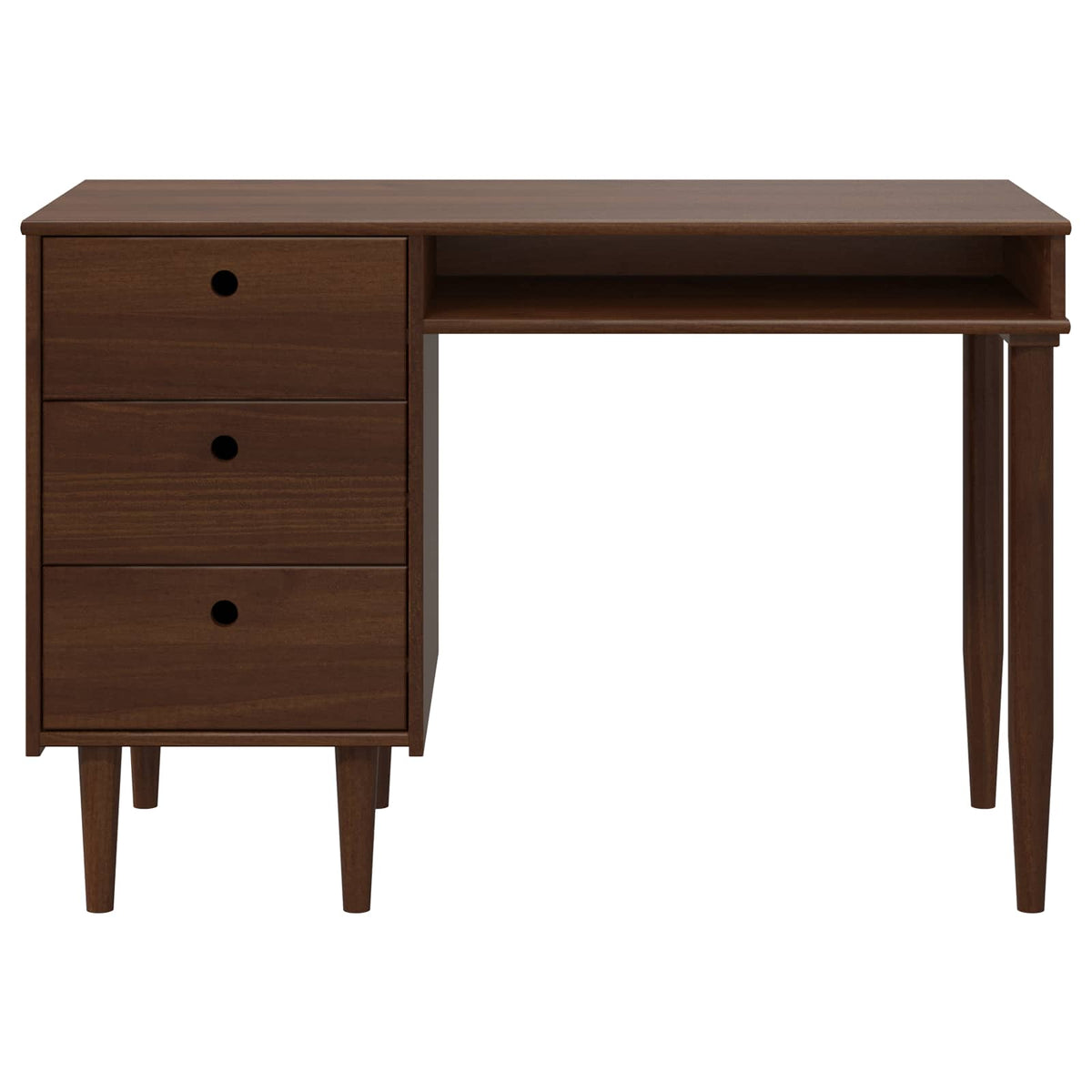 vidaXL Biurko BILBAO Ciemny karmel 114 x 53 x 75 cm