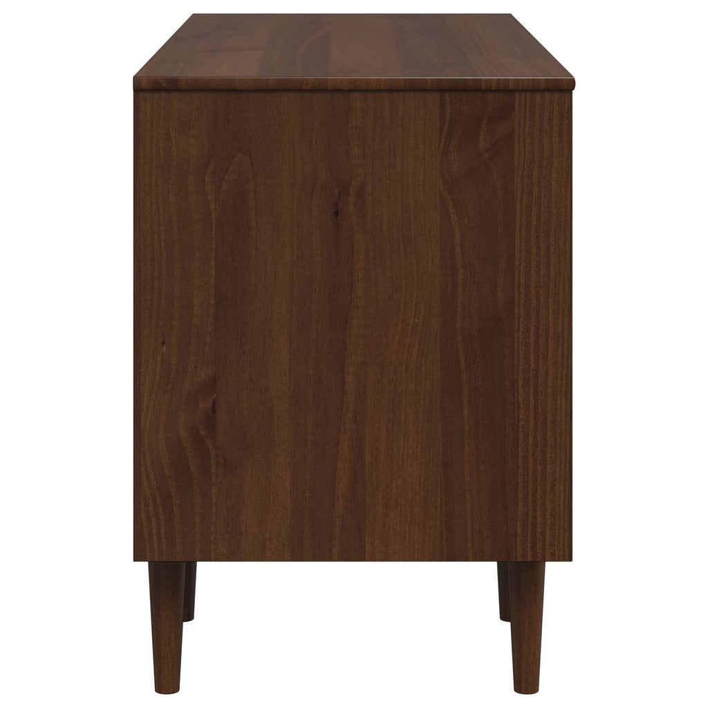 vidaXL Biurko BILBAO Ciemny karmel 114 x 53 x 75 cm