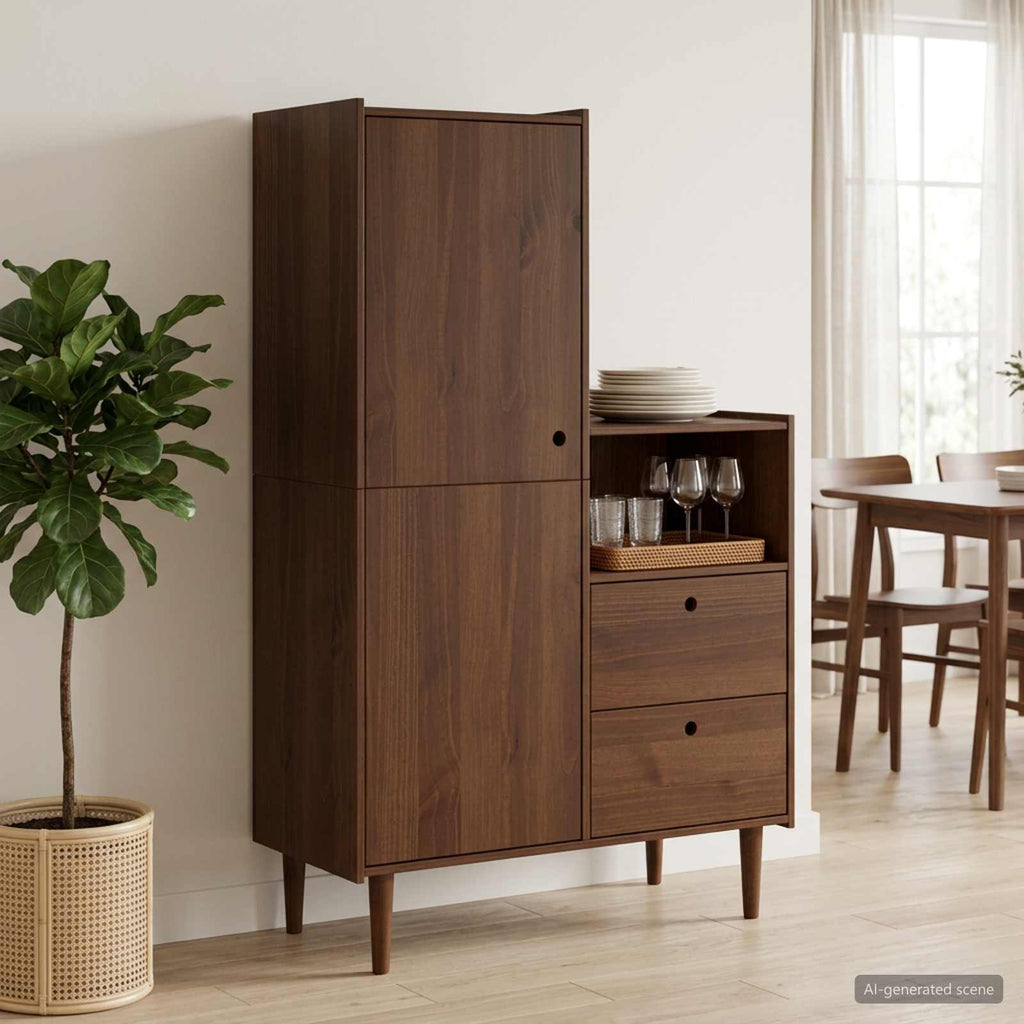 vidaXL Szafka BILBAO Karmel 100 x 45 x 160 cm