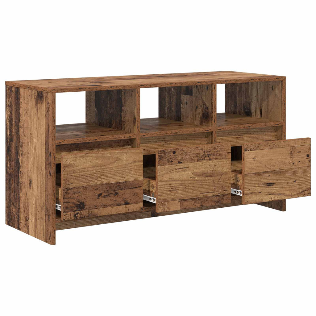 vidaXL Szafka pod telewizor 102 x 37,5 x 52,5 cm Stare drewno