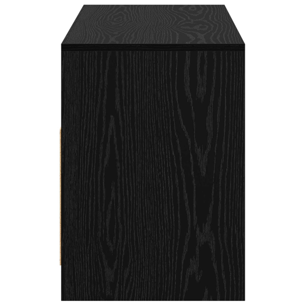 vidaXL Szafka pod telewizor 102 x 37,5 x 52,5 cm Czarny dąb