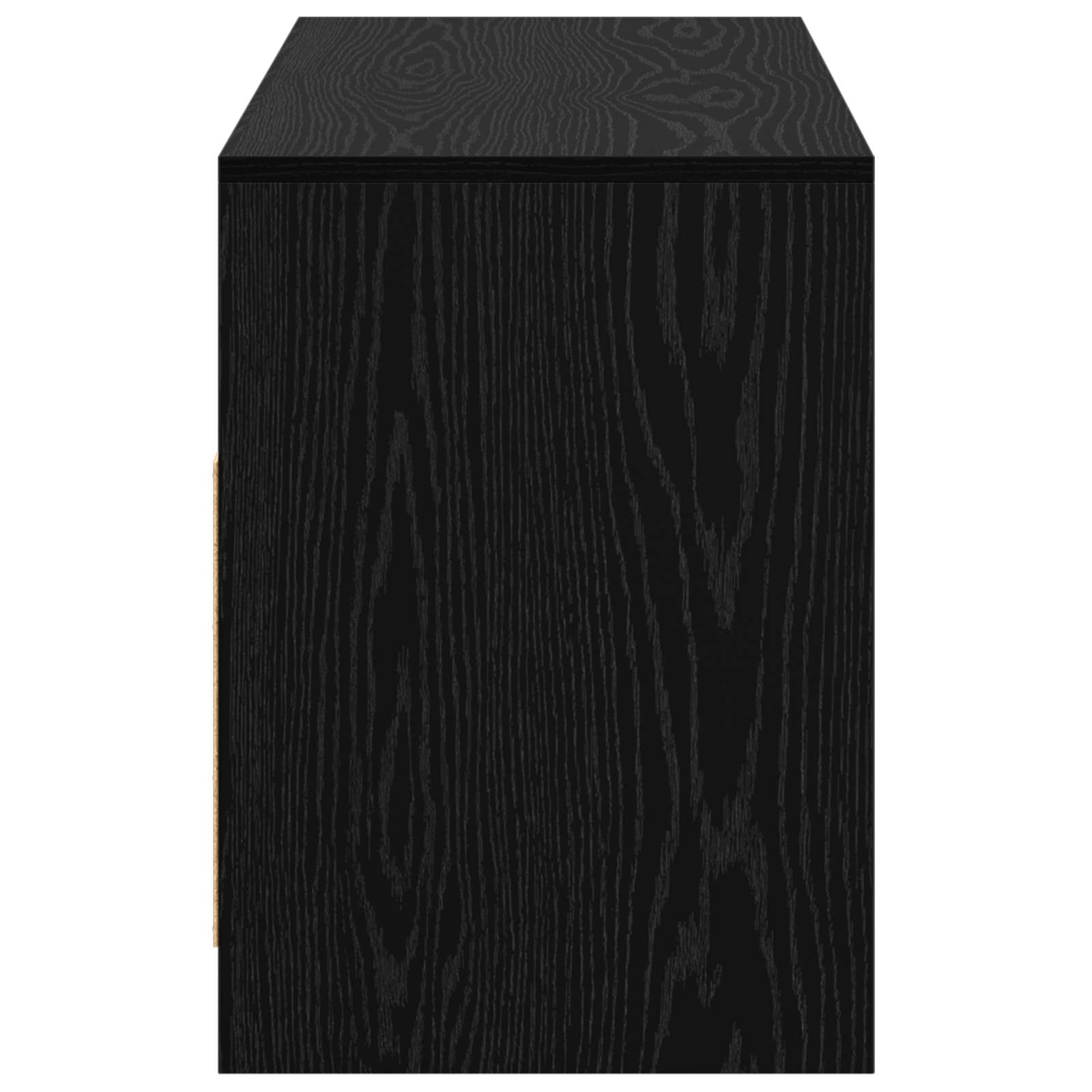 vidaXL Szafka pod telewizor 102 x 37,5 x 52,5 cm Czarny dąb
