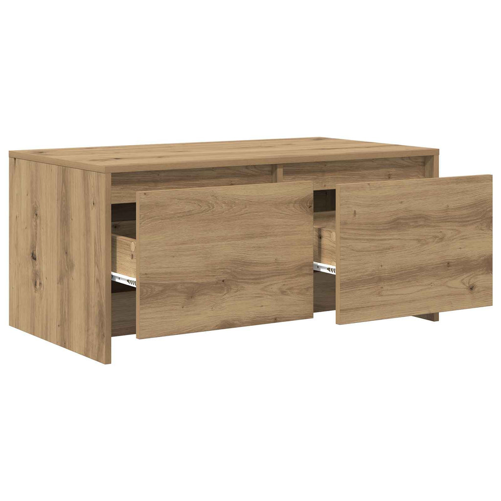 vidaXL Stolik kawowy Dąb artisan 90 x 50 x 41,5 cm Drewno inżynieryjne
