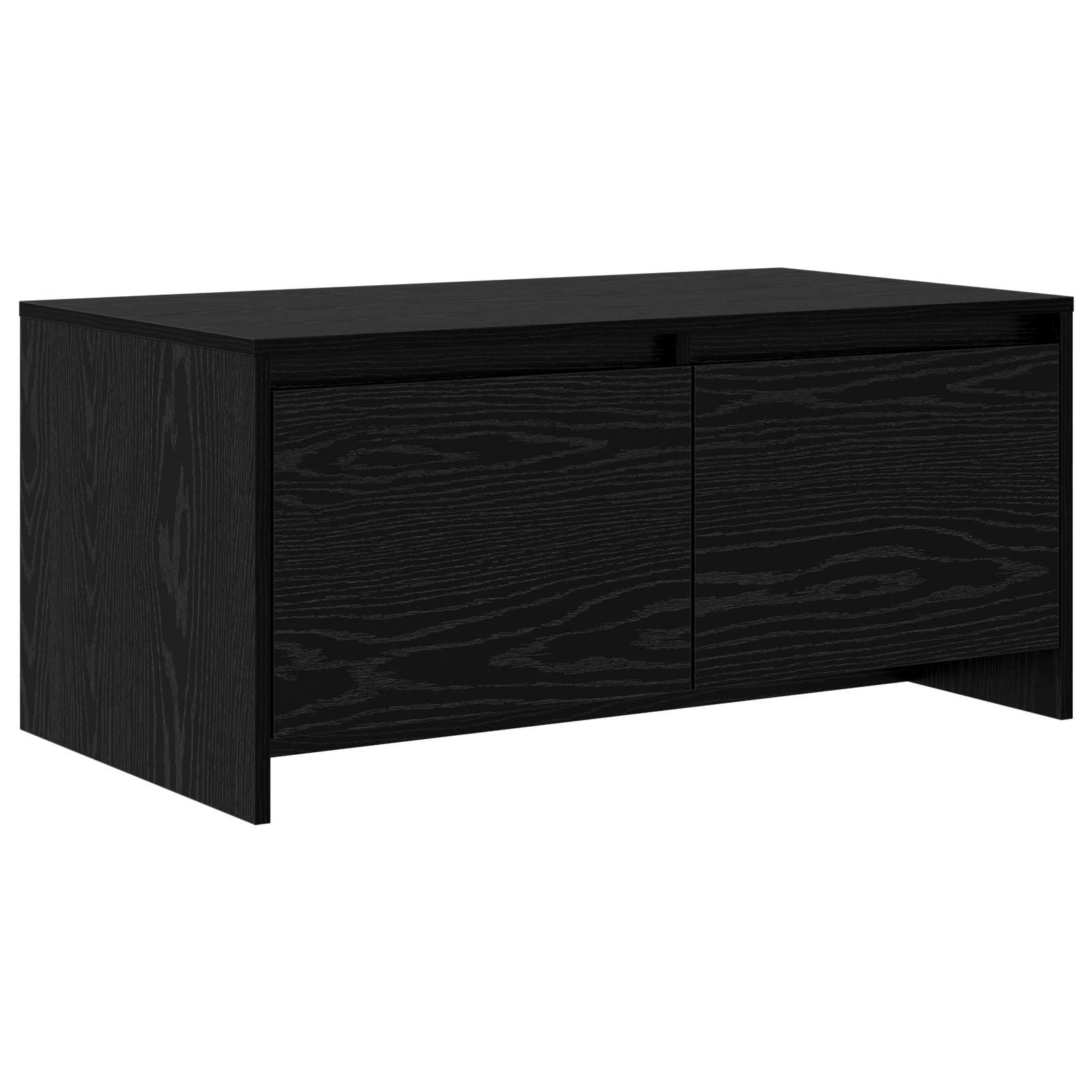 vidaXL Stolik kawowy Czarny dąb 90 x 50 x 41,5 cm Drewno inżynieryjne