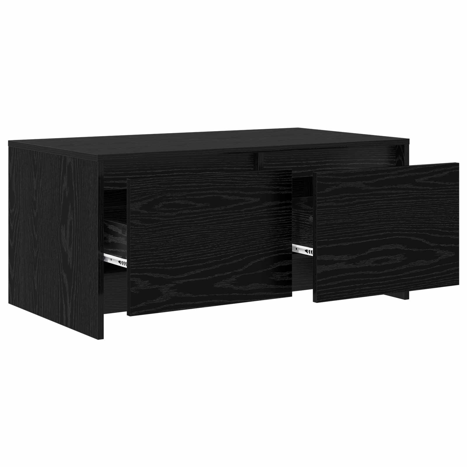 vidaXL Stolik kawowy Czarny dąb 90 x 50 x 41,5 cm Drewno inżynieryjne