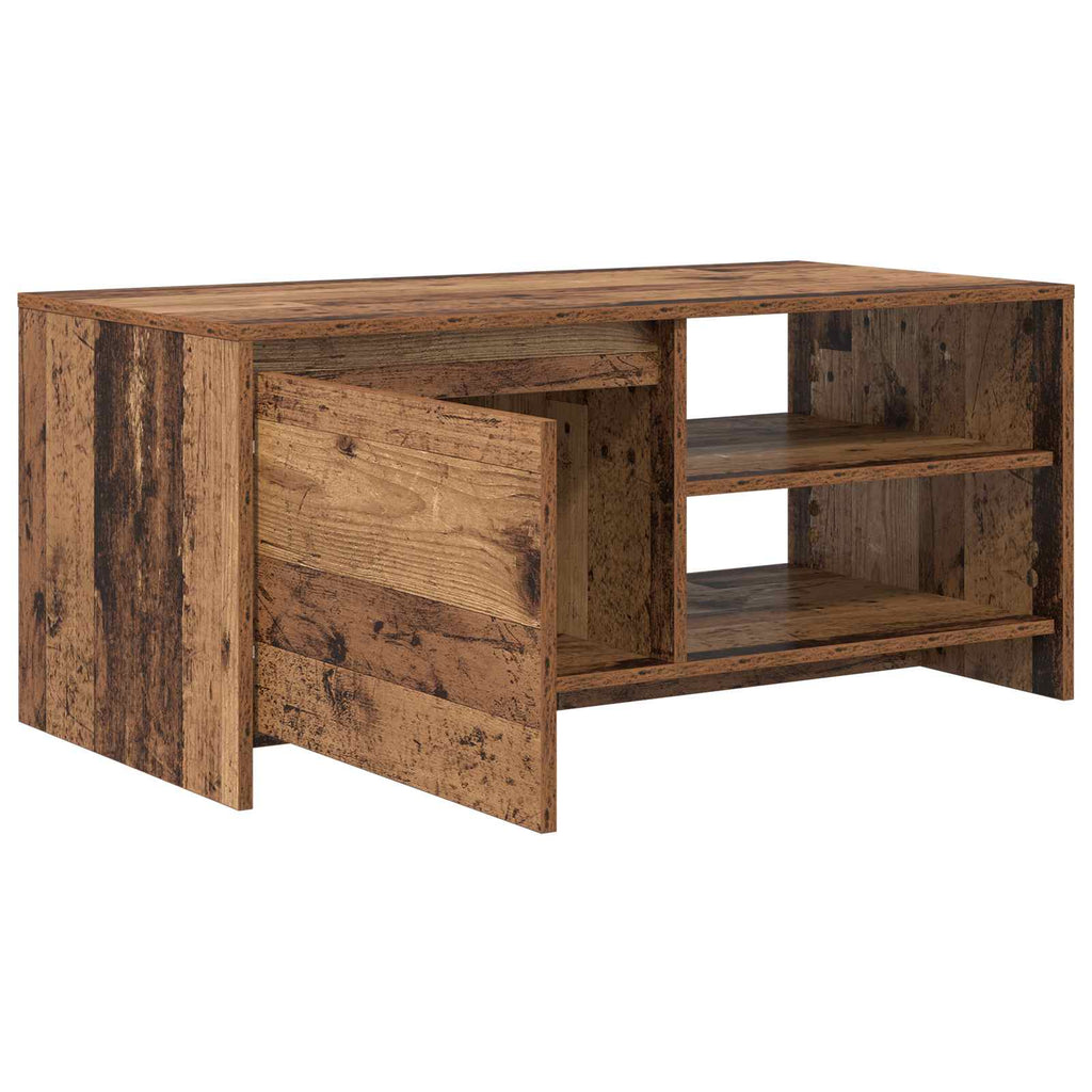 vidaXL Stolik kawowy Stare drewno 102 x 50 x 45 cm Drewno inżynieryjne
