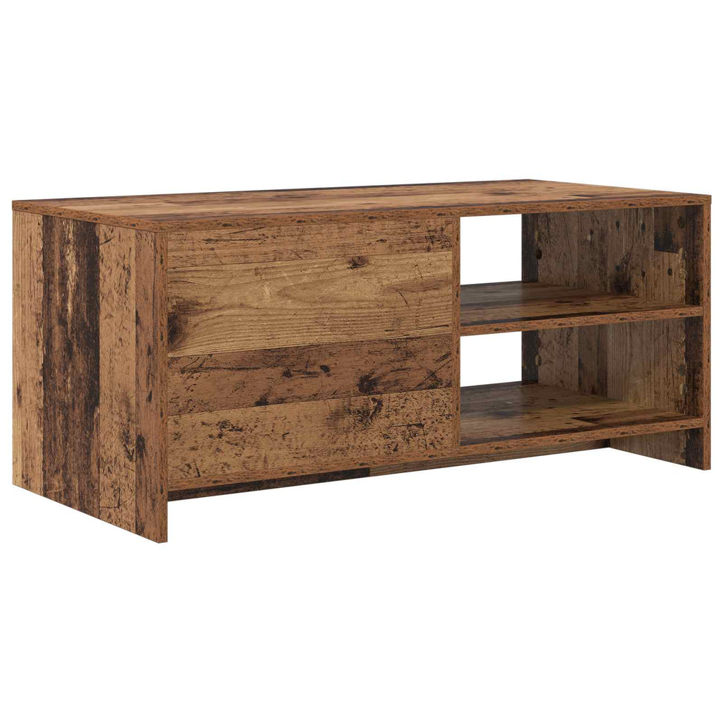 vidaXL Stolik kawowy Stare drewno 102 x 50 x 45 cm Drewno inżynieryjne