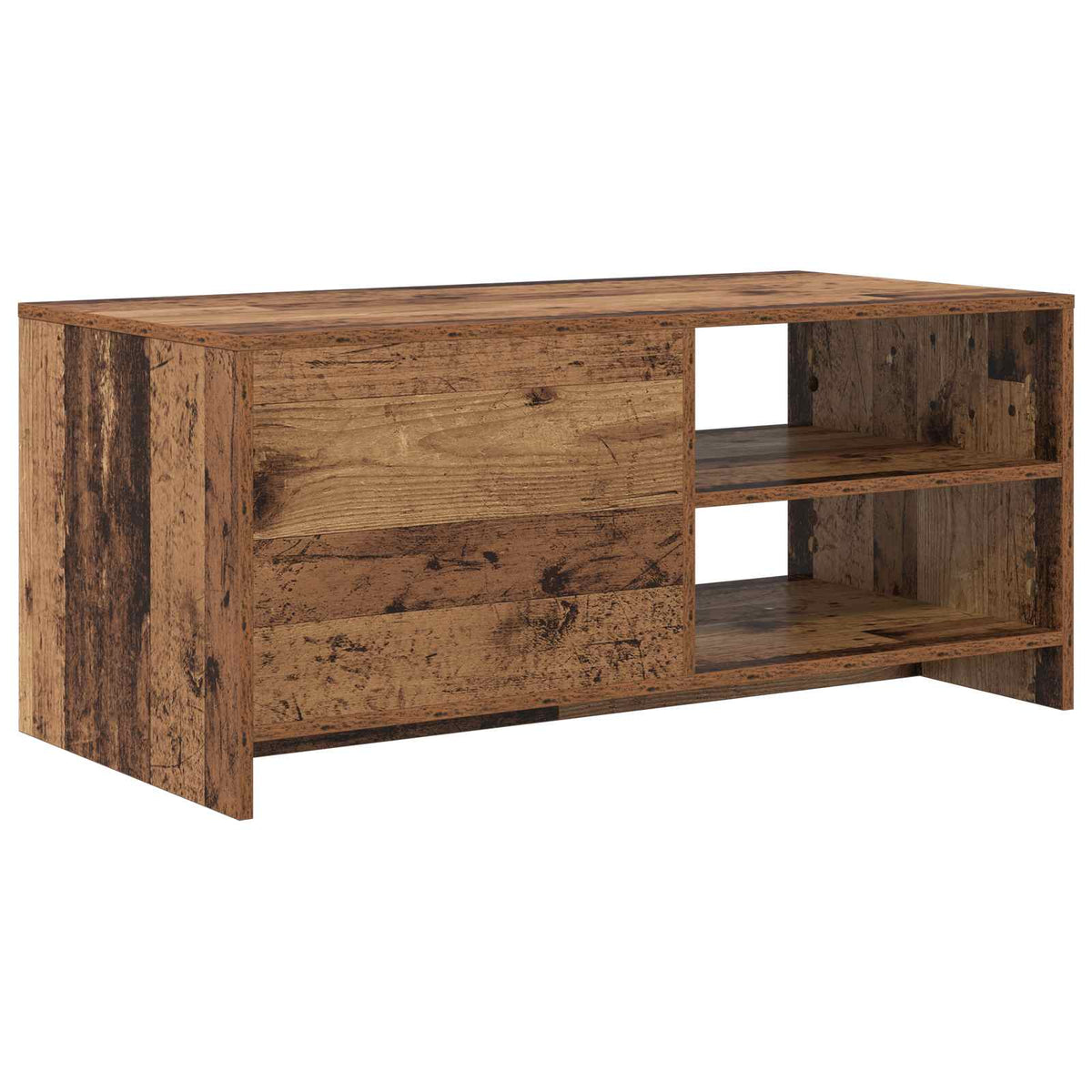 vidaXL Stolik kawowy Stare drewno 102 x 50 x 45 cm Drewno inżynieryjne