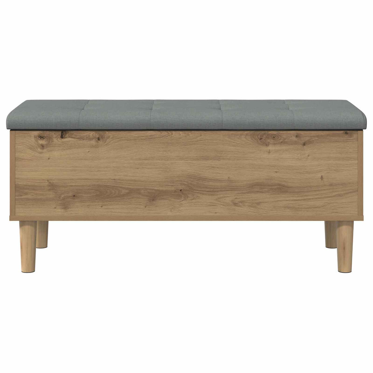 vidaXL Ławka do przechowywania z poduszką Dąb artisan 102 x 42 x 46 cm