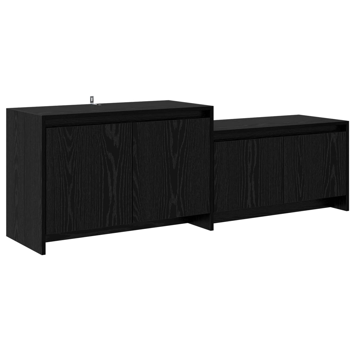 vidaXL Szafka pod telewizor 147 x 35 x 50 cm Czarny dąb