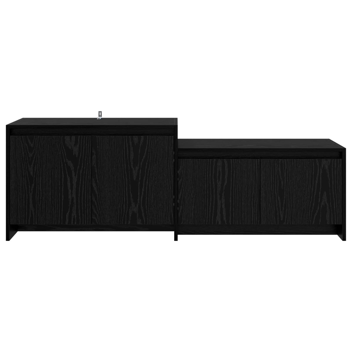 vidaXL Szafka pod telewizor 147 x 35 x 50 cm Czarny dąb