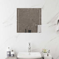 vidaXL Lustro łazienkowe LED przezroczysty 50 x 50 cm szkło hartowane
