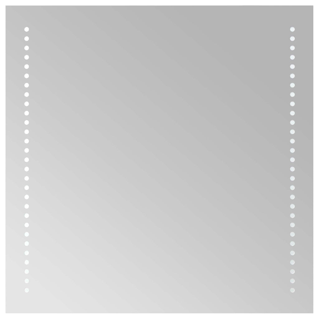 vidaXL Lustro łazienkowe LED przezroczysty 50 x 50 cm szkło hartowane
