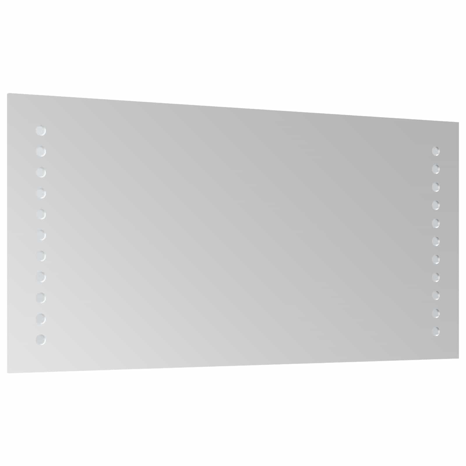 vidaXL Lustro łazienkowe LED przezroczysty 40 x 20 cm szkło hartowane