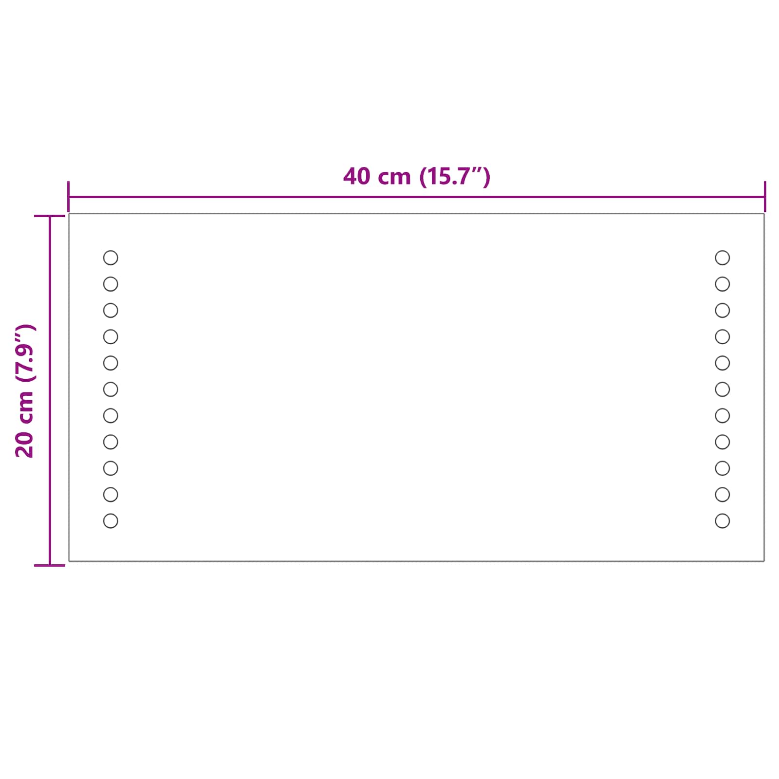 vidaXL Lustro łazienkowe LED przezroczysty 40 x 20 cm szkło hartowane
