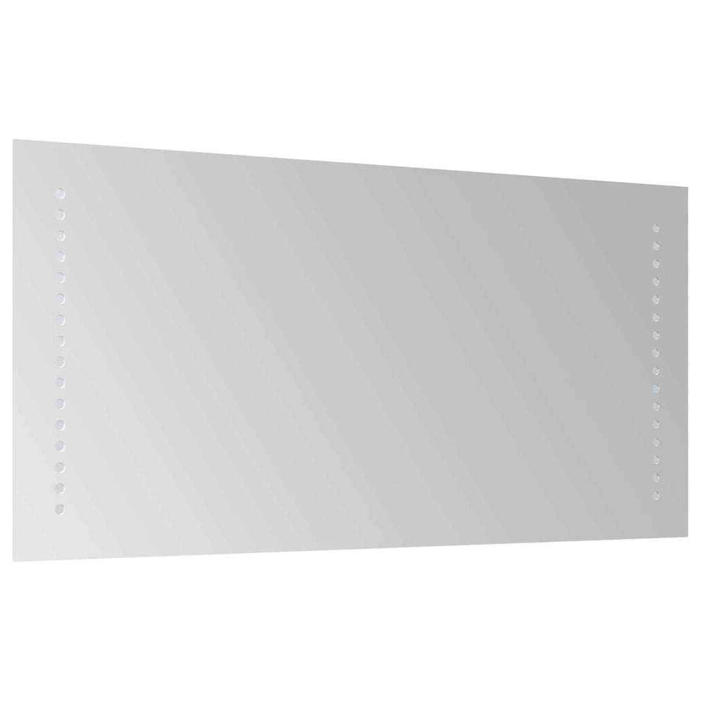 vidaXL Lustro łazienkowe LED przezroczysty 60 x 30 cm szkło hartowane