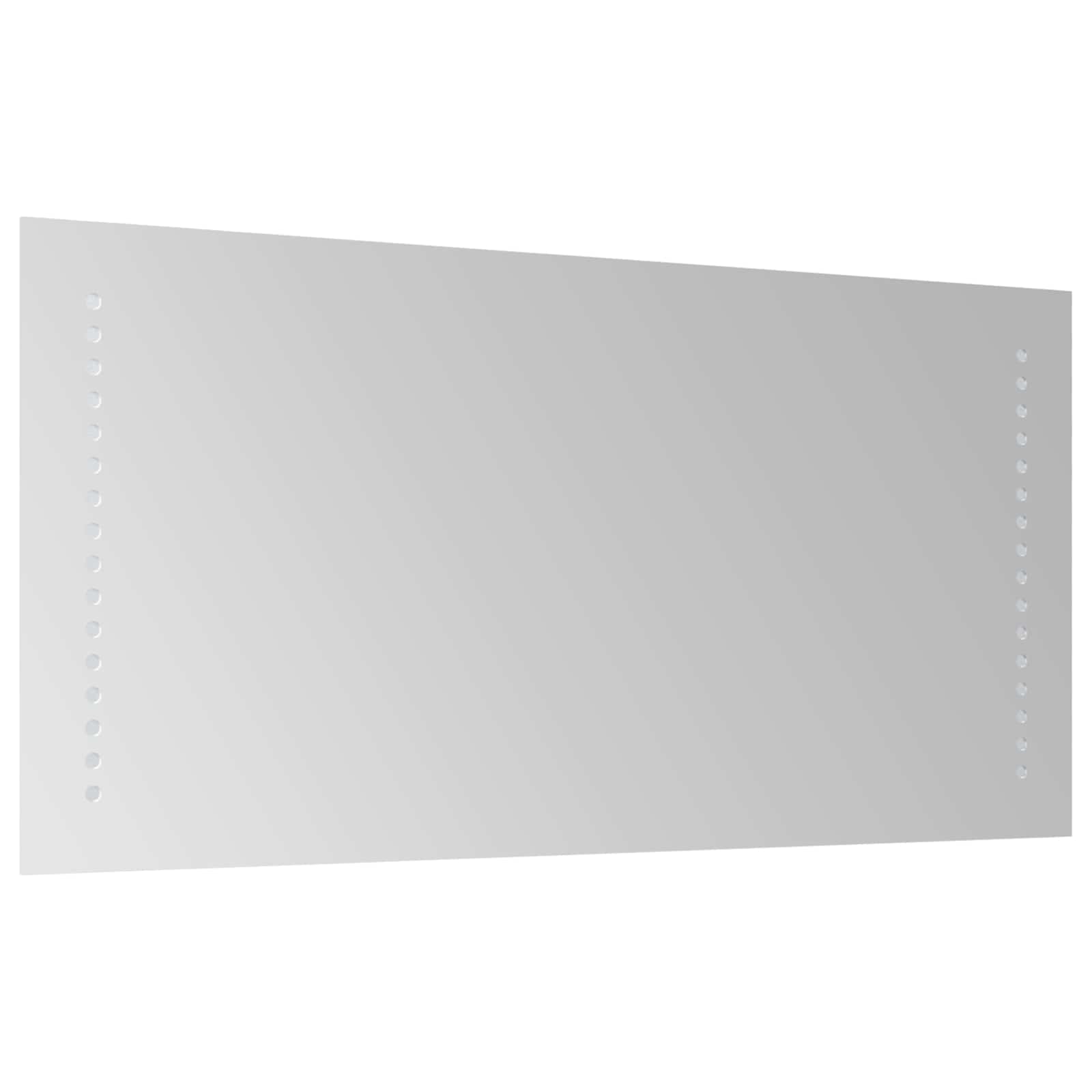 vidaXL Lustro łazienkowe LED przezroczysty 60 x 30 cm szkło hartowane