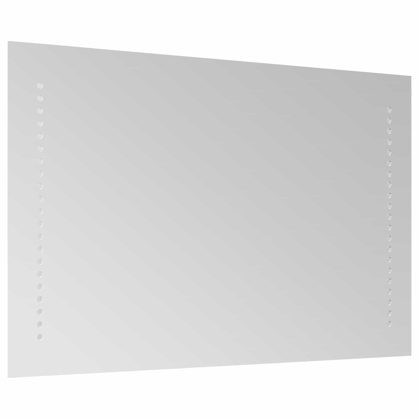 vidaXL Lustro łazienkowe LED przezroczysty 60 x 40 cm szkło hartowane