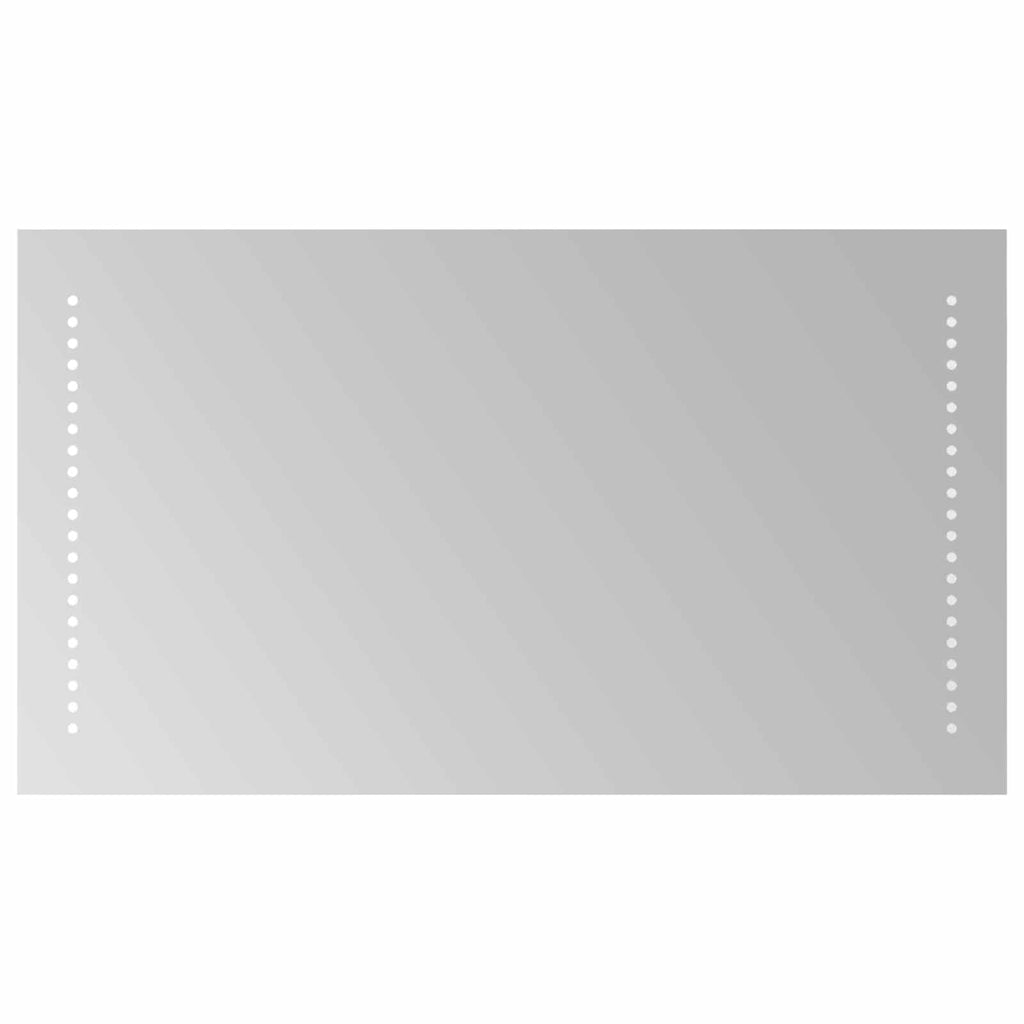 vidaXL Lustro łazienkowe LED przezroczysty 70 x 40 cm szkło hartowane