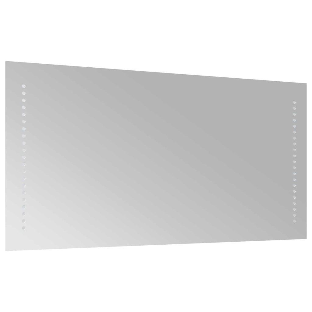 vidaXL Lustro łazienkowe LED przezroczysty 80 x 40 cm szkło hartowane