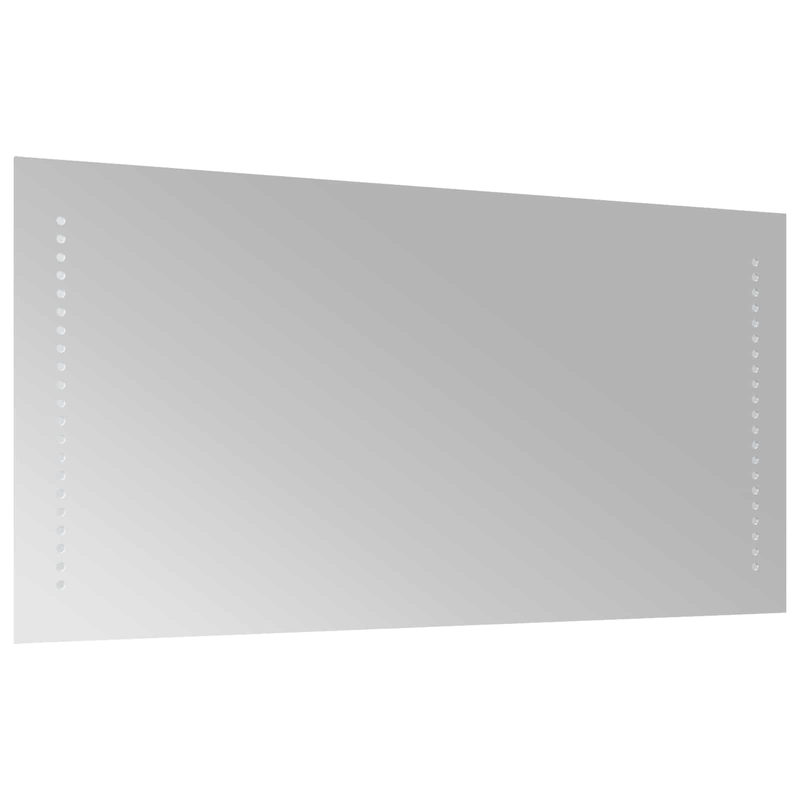 vidaXL Lustro łazienkowe LED przezroczysty 80 x 40 cm szkło hartowane