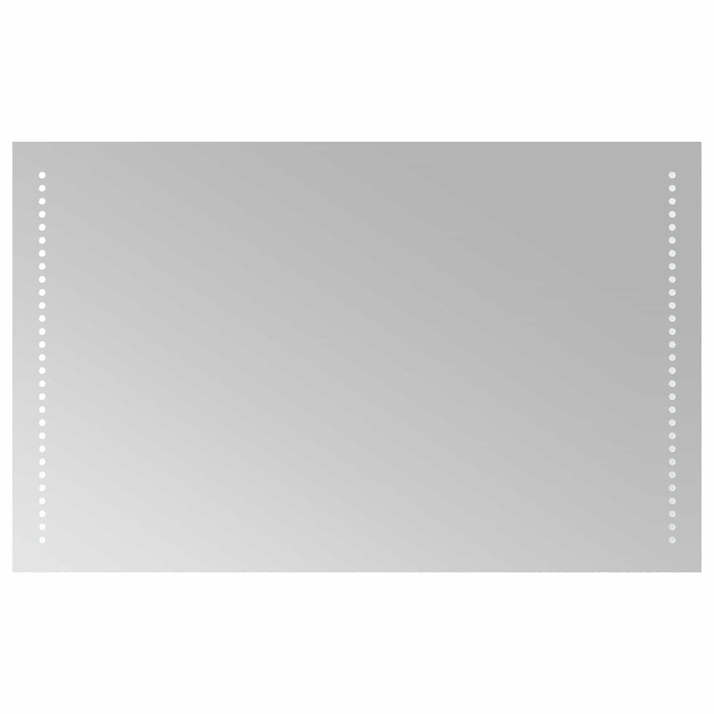 vidaXL Lustro łazienkowe LED przezroczysty 80 x 50 cm szkło hartowane
