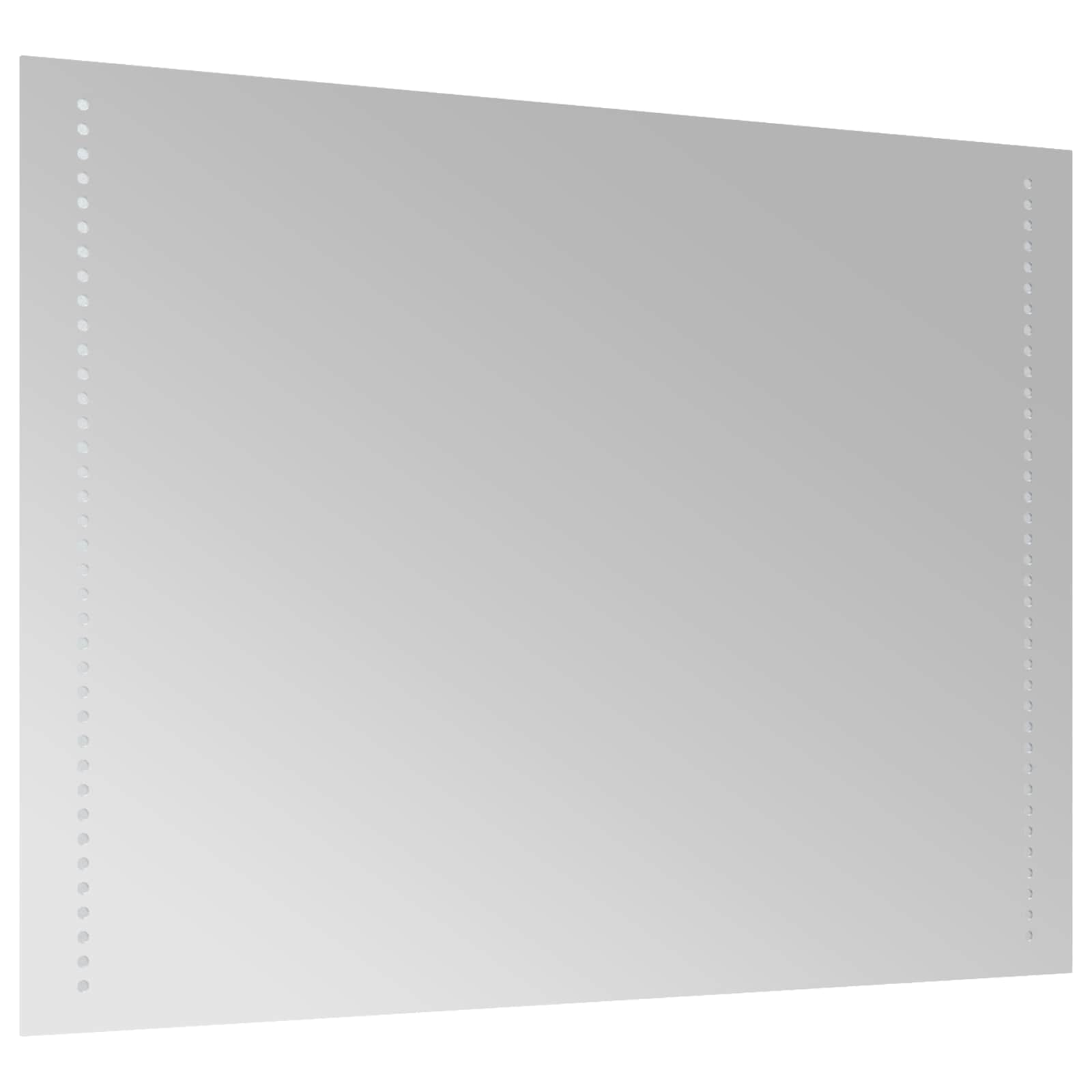 vidaXL Lustro łazienkowe LED przezroczysty 80 x 60 cm szkło hartowane