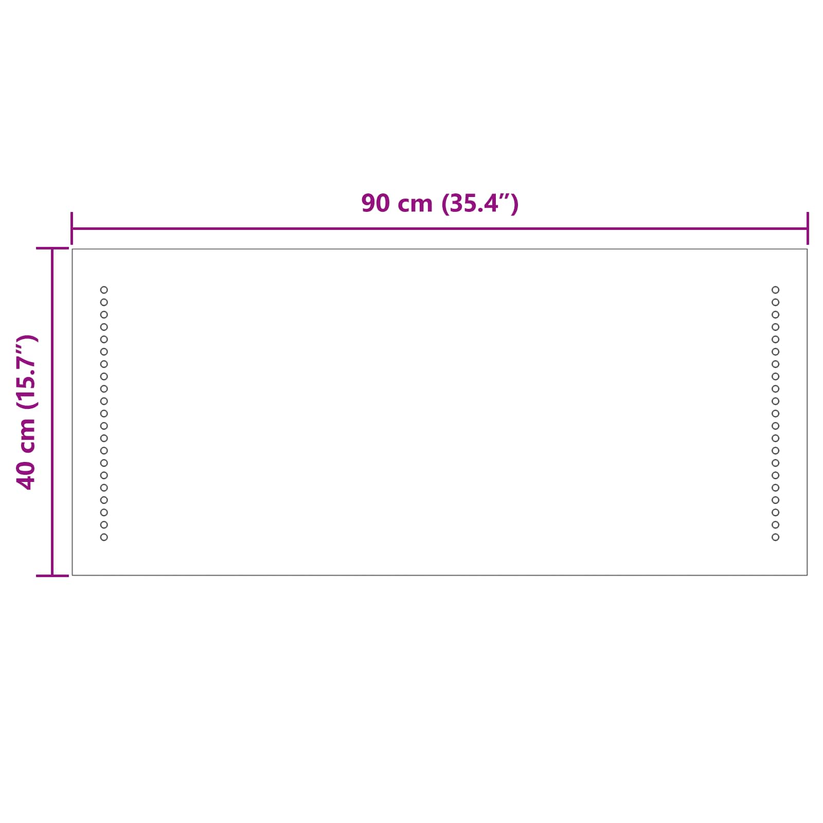 vidaXL Lustro łazienkowe LED przezroczysty 90 x 40 cm szkło hartowane