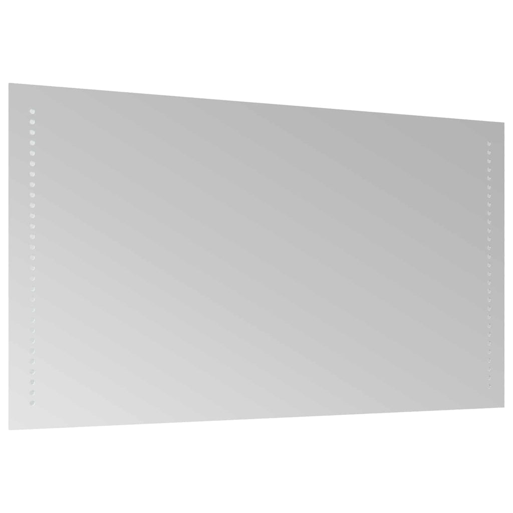 vidaXL Lustro łazienkowe LED przezroczysty 90 x 50 cm szkło hartowane