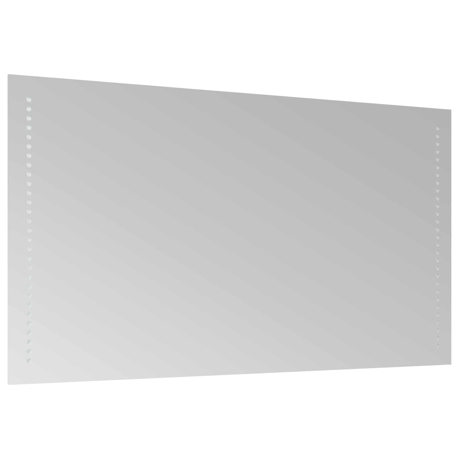 vidaXL Lustro łazienkowe LED przezroczysty 90 x 50 cm szkło hartowane