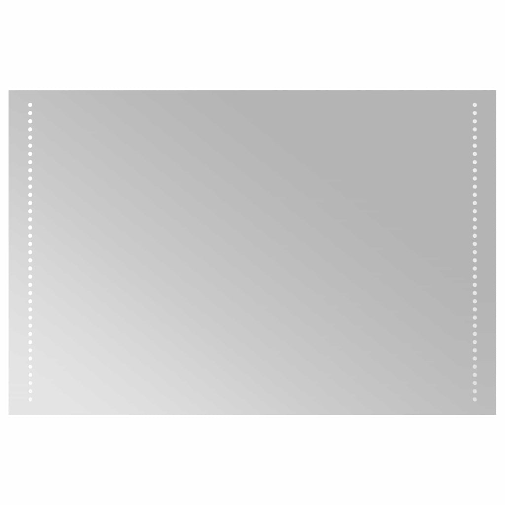 vidaXL Lustro łazienkowe LED przezroczysty 90 x 60 cm szkło hartowane