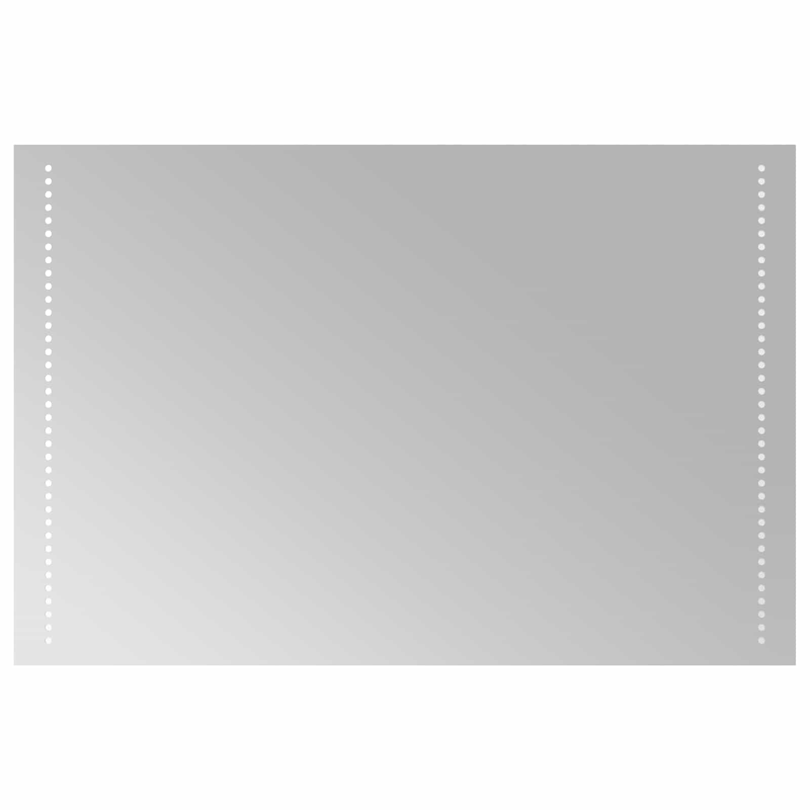 vidaXL Lustro łazienkowe LED przezroczysty 90 x 60 cm szkło hartowane