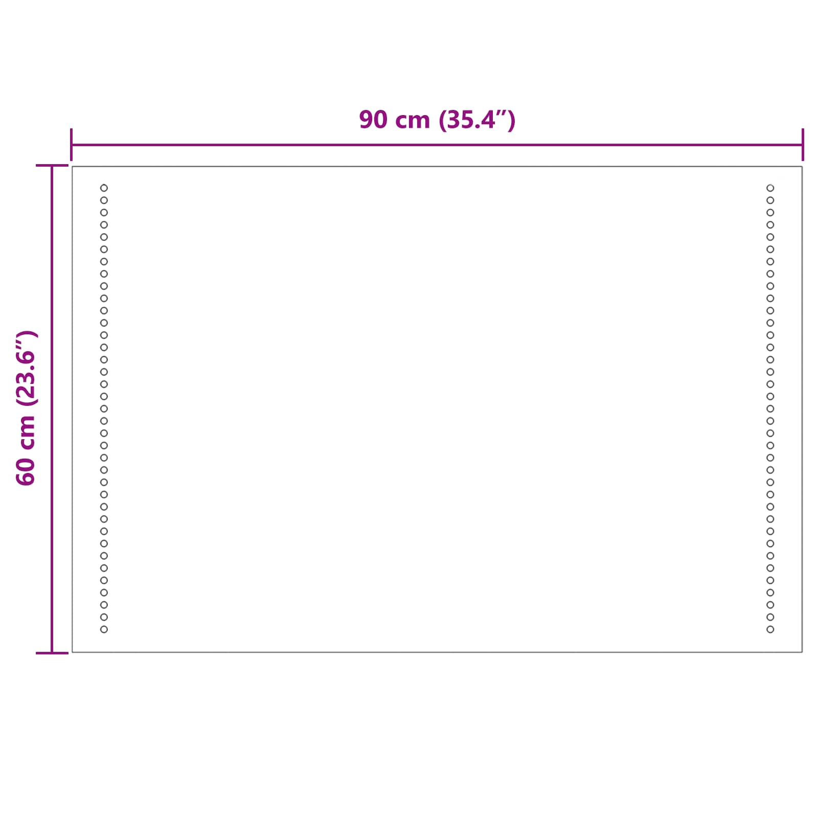 vidaXL Lustro łazienkowe LED przezroczysty 90 x 60 cm szkło hartowane