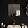vidaXL Lustro łazienkowe LED przezroczysty 40 x 40 cm szkło hartowane