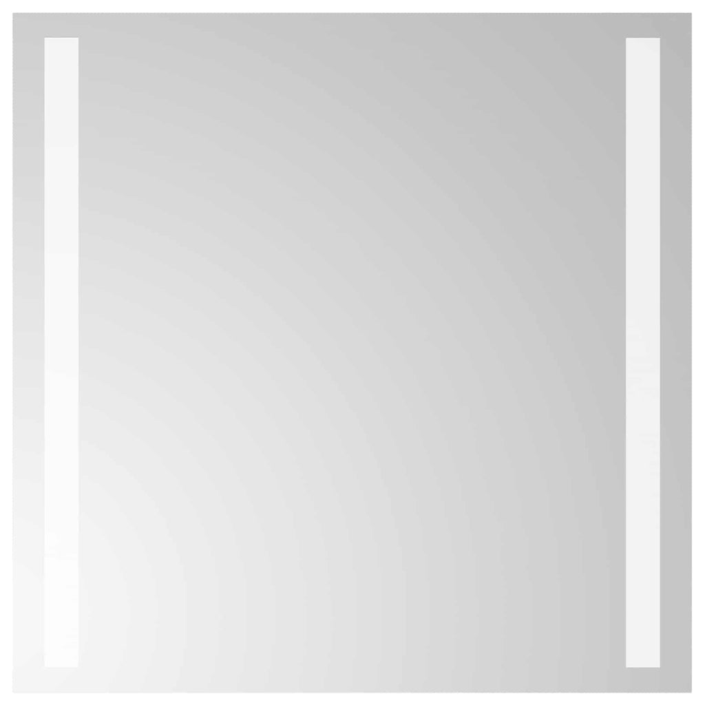 vidaXL Lustro łazienkowe LED przezroczysty 40 x 40 cm szkło hartowane