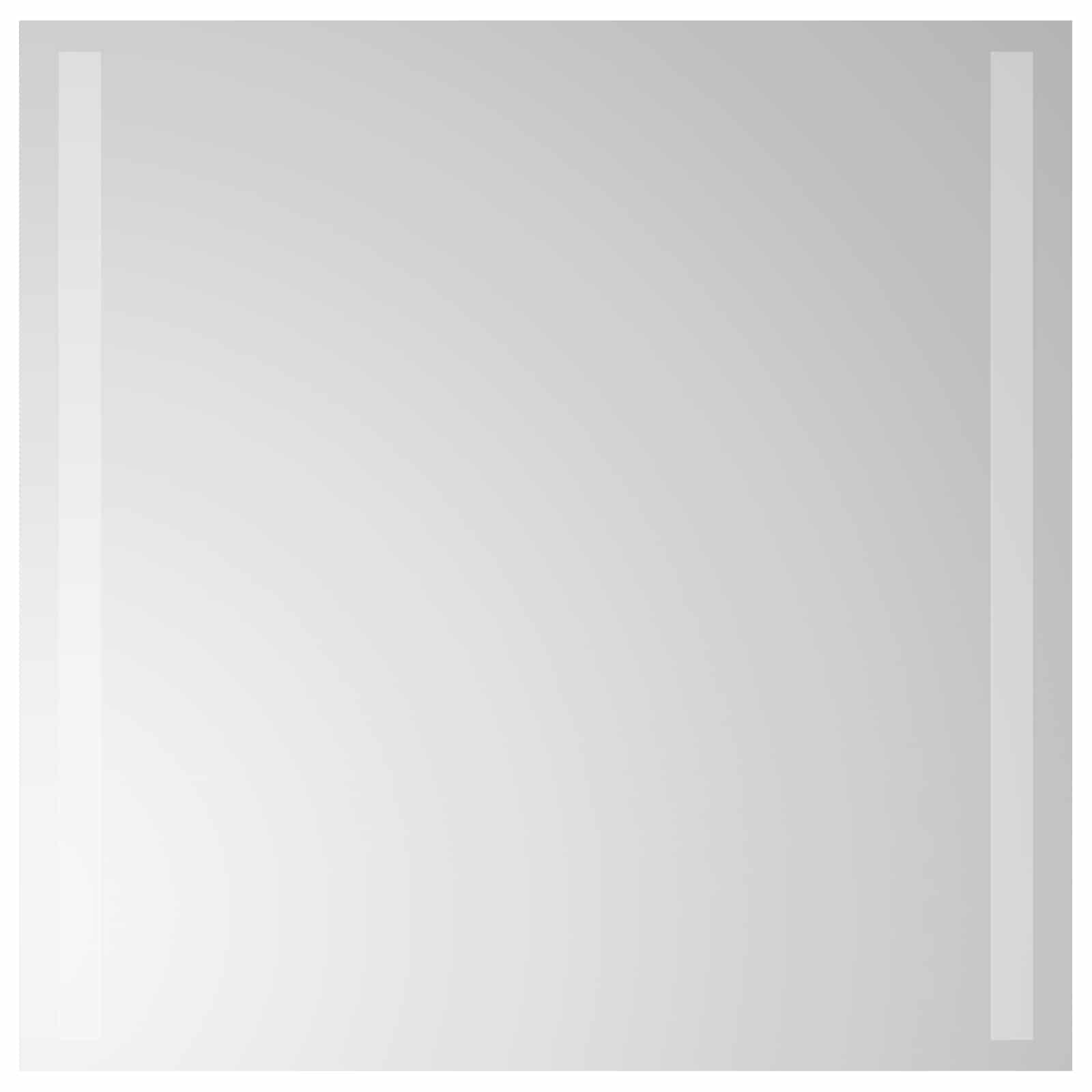 vidaXL Lustro łazienkowe LED przezroczysty 50 x 50 cm szkło hartowane