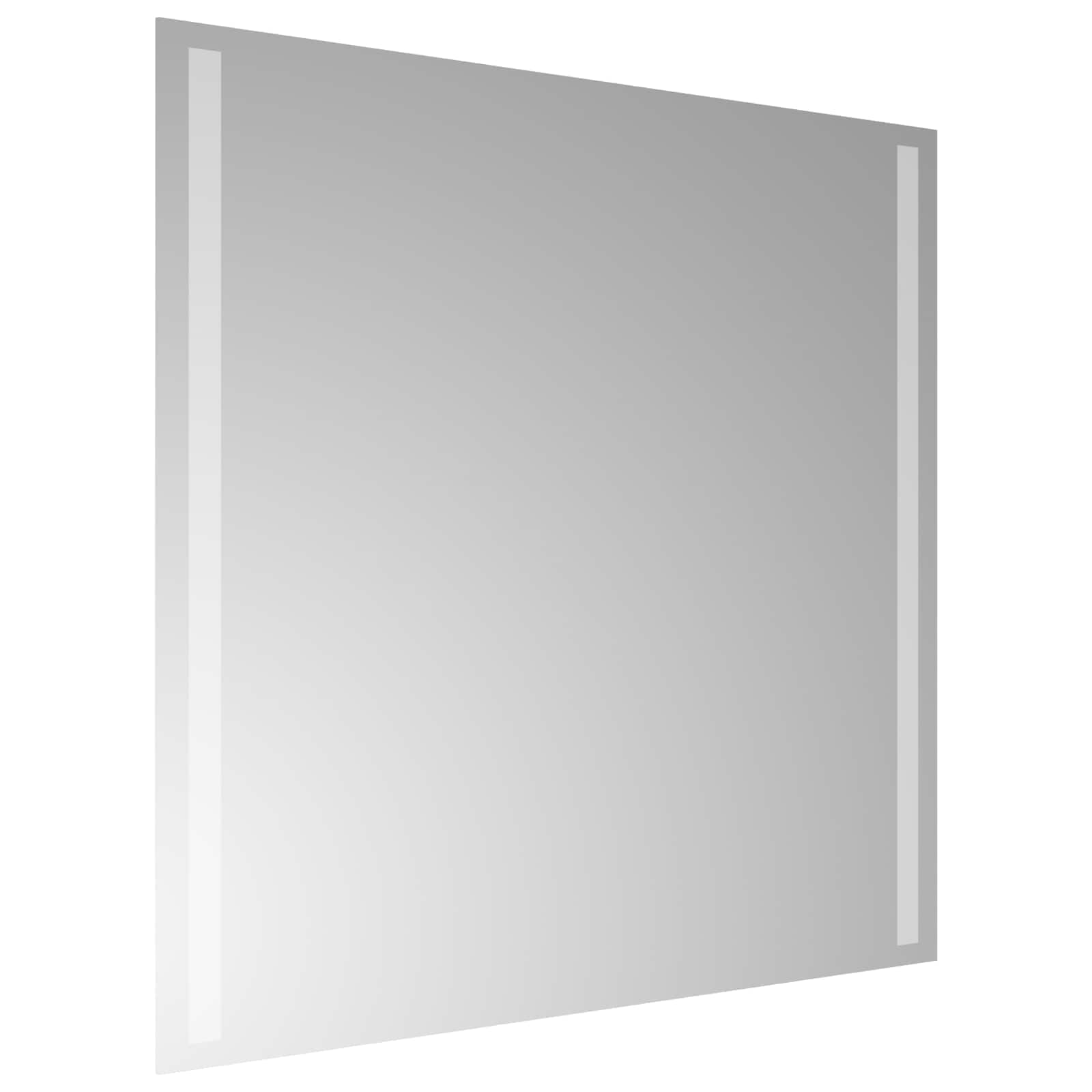 vidaXL Lustro łazienkowe LED przezroczysty 60 x 60 cm szkło hartowane