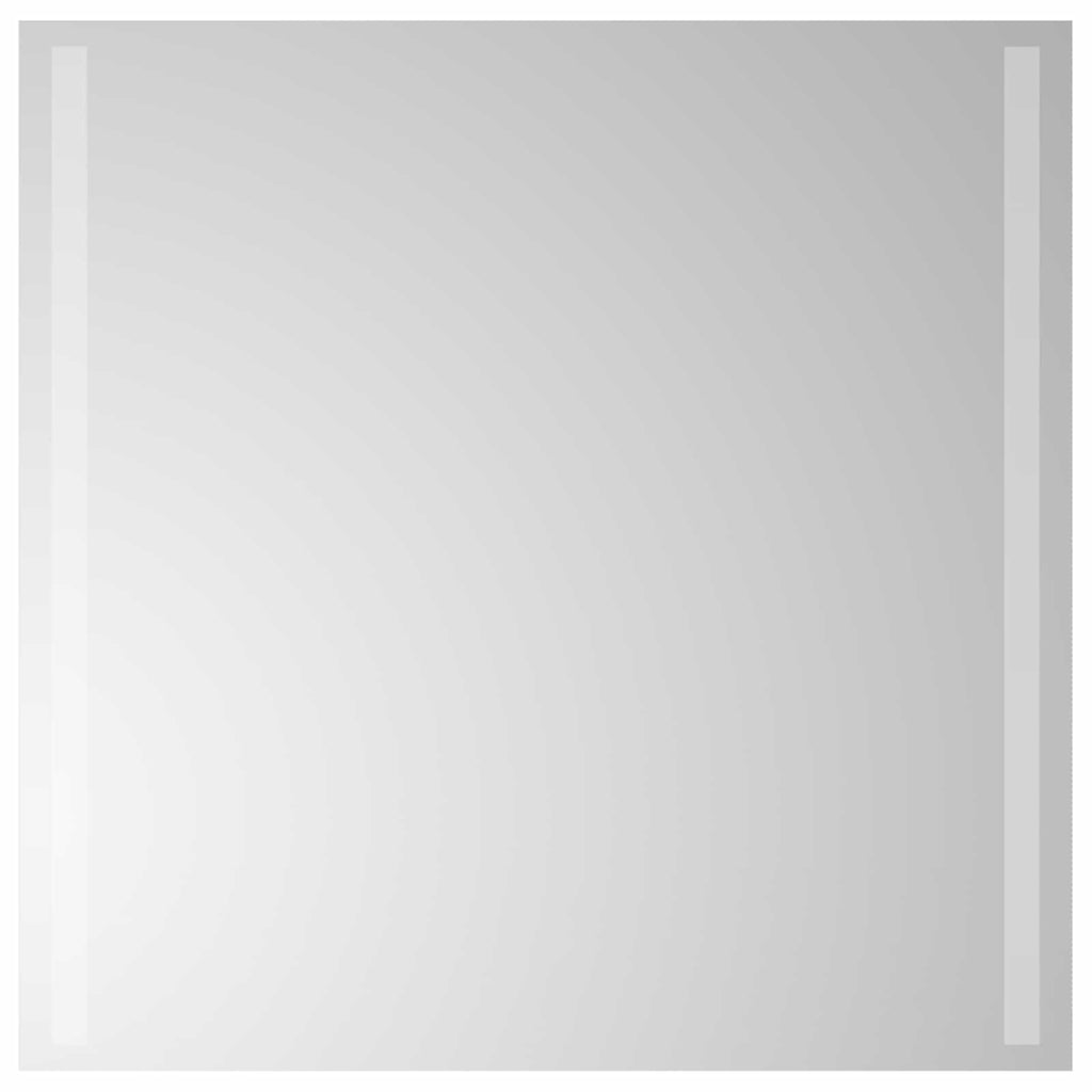 vidaXL Lustro łazienkowe LED przezroczysty 60 x 60 cm szkło hartowane