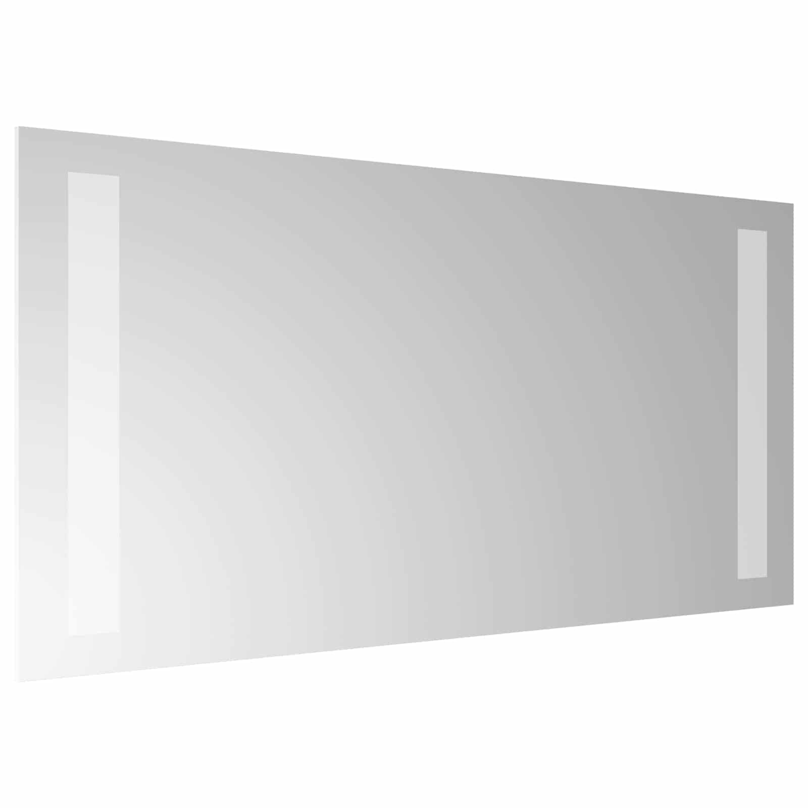 vidaXL Lustro łazienkowe LED przezroczysty 40 x 20 cm szkło hartowane