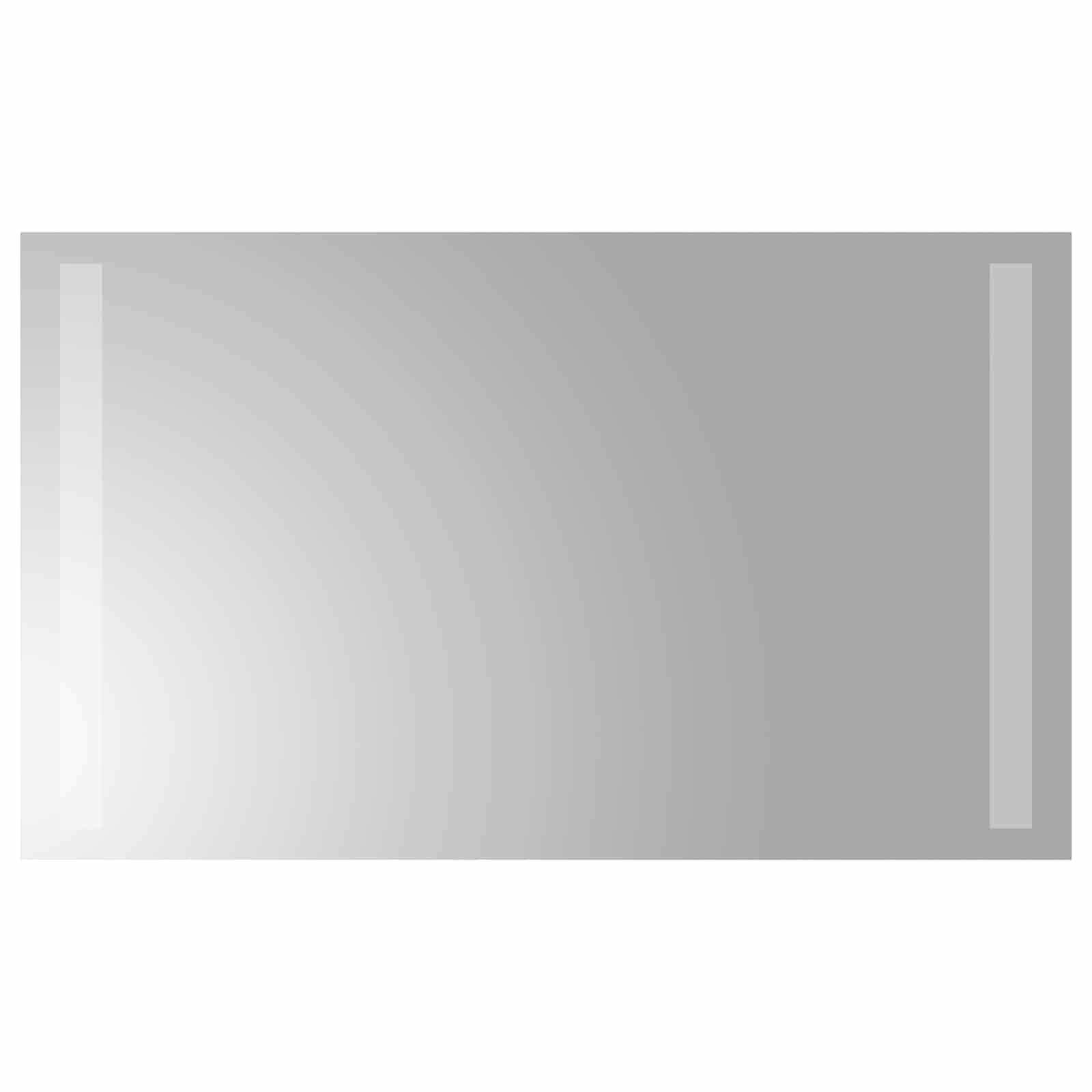 vidaXL Lustro łazienkowe LED przezroczysty 50 x 30 cm szkło hartowane