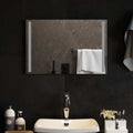 vidaXL Lustro łazienkowe LED przezroczysty 60 x 40 cm szkło hartowane