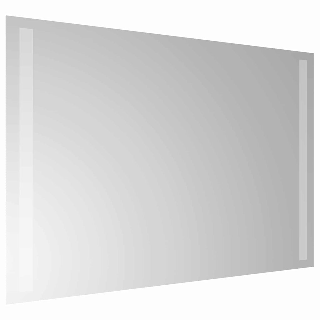 vidaXL Lustro łazienkowe LED przezroczysty 60 x 40 cm szkło hartowane