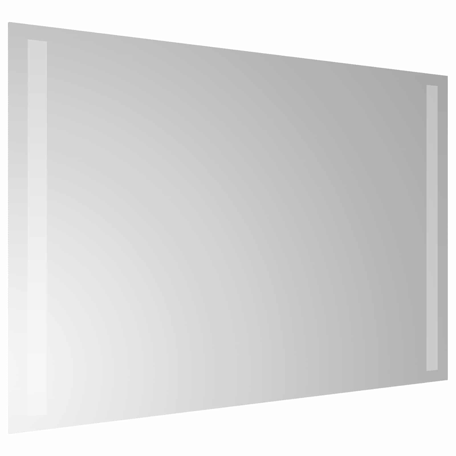 vidaXL Lustro łazienkowe LED przezroczysty 60 x 40 cm szkło hartowane