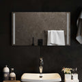 vidaXL Lustro łazienkowe LED przezroczysty 70 x 40 cm szkło hartowane