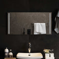 vidaXL Lustro łazienkowe LED przezroczysty 80 x 40 cm szkło hartowane